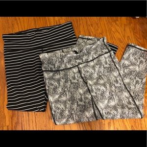 Pair of gap leggings! Size medium WORN ONCE EACH!